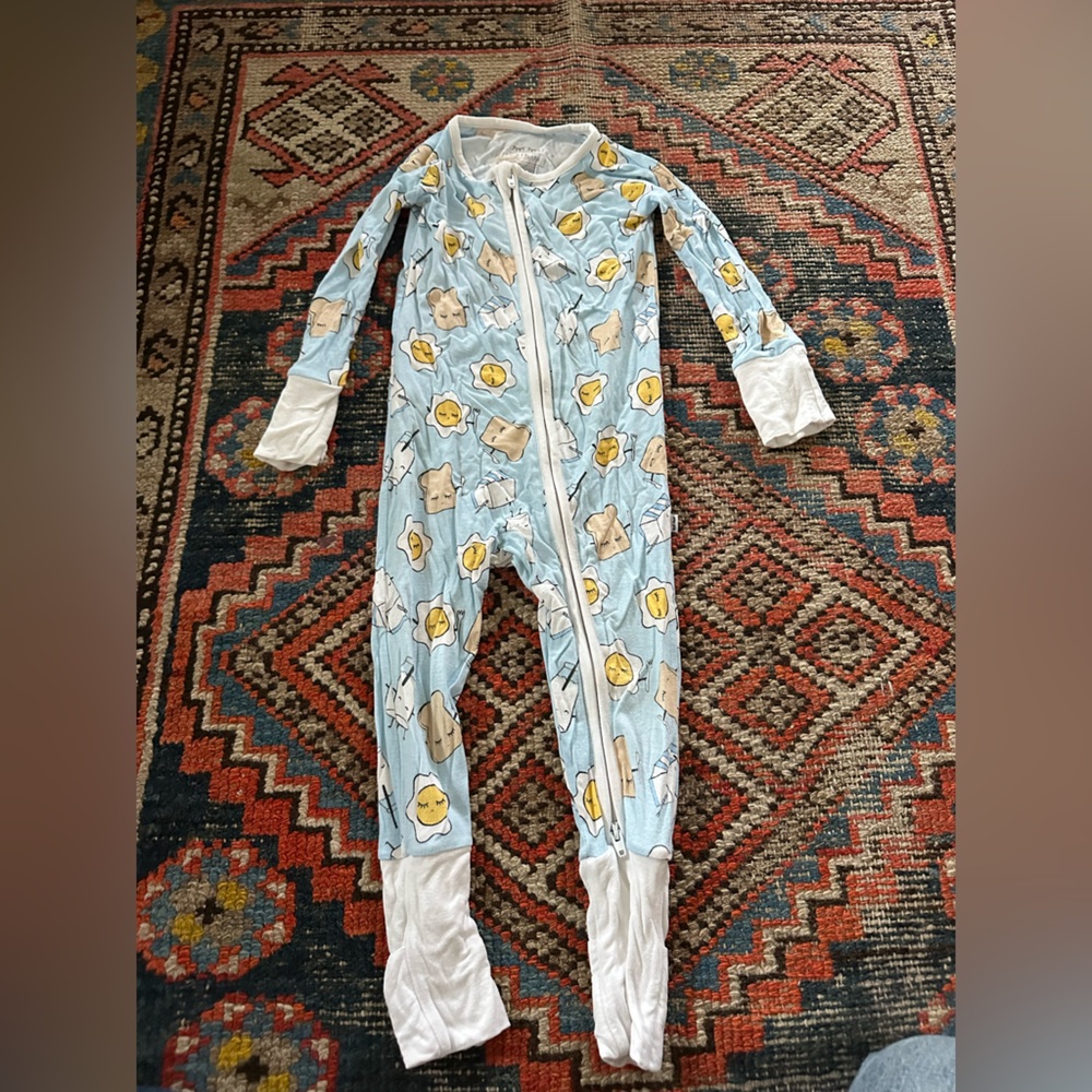 Little Sleepies blue breakfast sleeper, 6-12 months